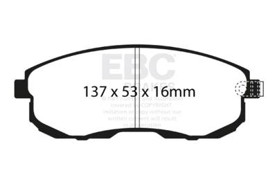 EBC Brakes - EBC Brakes DP41636R Yellowstuff Street & Track Brake Pads