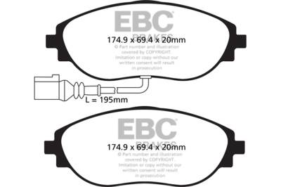 EBC Brakes - EBC Brakes DP42127R Yellowstuff Street & Track Brake Pads