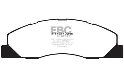 EBC Brakes - EBC Brakes DP61847 6000 Series Greenstuff Truck/SUV Brakes Disc Pads