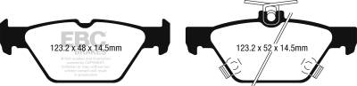 EBC Brakes - EBC Brakes DP32257C Redstuff Ceramic Low Dust Brake Pads