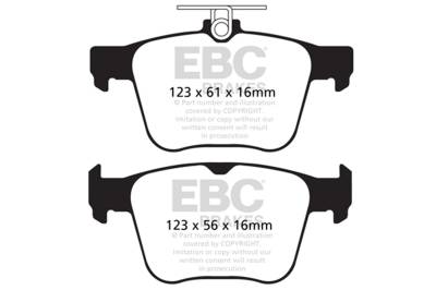 EBC Brakes - EBC Brakes DP32173C Redstuff Ceramic Low Dust Brake Pads for S3 TTS Quattro