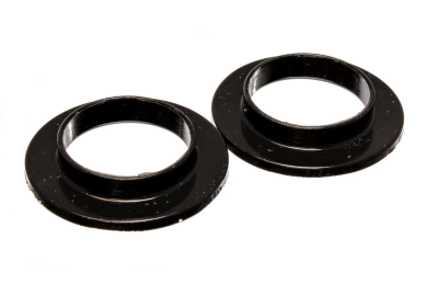 Energy Suspension - Energy Suspension 9.6103G Coil Spring Isolator Set Rear Polyurethane Black