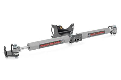 Rough Country Suspension Systems - Rough Country N3 Dual Steering Stabilizer 2"-8" Lift Super Duty 4WD 8749130