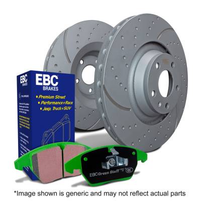 EBC Brakes - EBC Brakes S3KF1264 S3 Kits Greenstuff 6000 & GD Rotors Truck/SUV