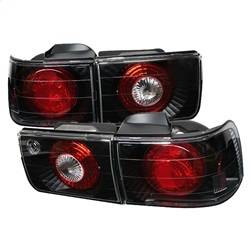 Spyder Auto - Spyder Auto 5004093 Black/Clear Euro Style Taillights for 92-93 Honda Accord