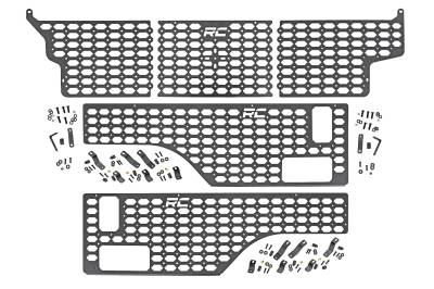 Rough Country Suspension Systems - Rough Country 10634 MOLLE Bed Panel Kit Front/Sides for 20-26 Jeep Gladiator JT