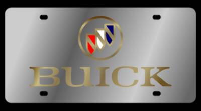 Eurosport Daytona - Eurosport Daytona 1101-2 Stainless License Plate Buick Logo