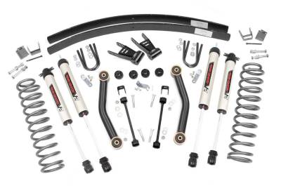 Rough Country Suspension Systems - Rough Country 62370 4.5" V2 Suspension Lift Kit for 84-01 Cherokee XJ Rear AAL