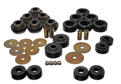 Energy Suspension - Energy Suspension 3.4118G Body Cab Mount Set Polyurethane Black