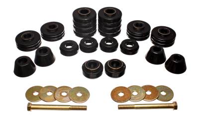 Energy Suspension - Energy Suspension 3.4140G Body Cab Mount Set Polyurethane Black
