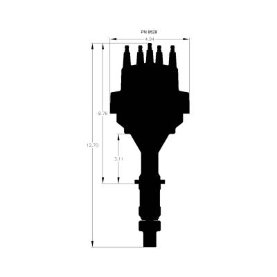 MSD - MSD Ignition 8528 Ready-To-Run Distributor for Pontiac V8