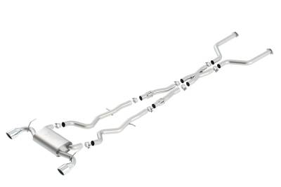 Borla - Borla 140703 S-Type Cat-Back Exhaust Single Split RR Exit for 17-22 Infiniti Q60