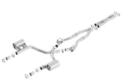Borla - Borla 140714 ATAK Cat-Back Exhaust Single Split RR Exit for 16-23 Challenger R/T