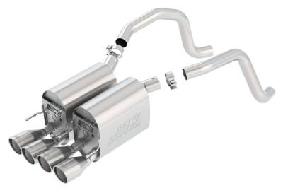 Borla - Borla 11815 S-Type II Axle-Back Exhaust Dual Split Rear Exit 05-08 Corvette RWD