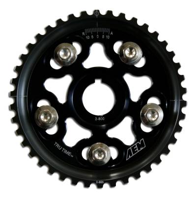 AEM Electronics - AEM 23-801BK Tru-Time Adjustable Cam Gear 5-Bolt 1992-2001 Honda Prelude