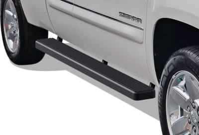 APS - APS IStep 5" Running Boards Black 99-13 Silverado/Sierra Ext IB03EJJ4B