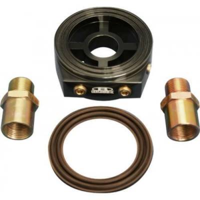 BLOX - BLOX Racing BXGA-00105-BK Oil Filter Block Adaptor Oil Pressure/Oil Temp