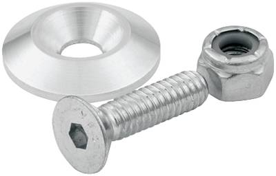Allstar Performance - Allstar Performance ALL18630-50 Countersunk Bolt Kit #10-24 x 1" Clear