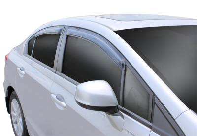 Auto Ventshade AVS - Auto VentShade 94462 Ventvisor Window Deflector 4PC for 12-15 Honda Civic