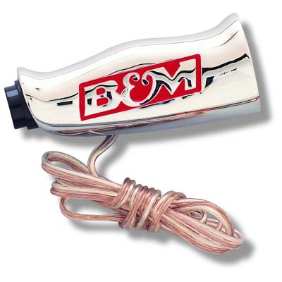 B&M - B&M 80659 T-Handle Universal Auto Trans Shift Knob Chrome w/12V Switch