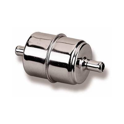 Holley - Holley Performance 162-524 Fuel Filter In-Line 15/16" Chrome