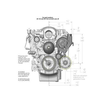 Holley - Holley Performance 20-156BK Low LS Accessory Drive System Kit