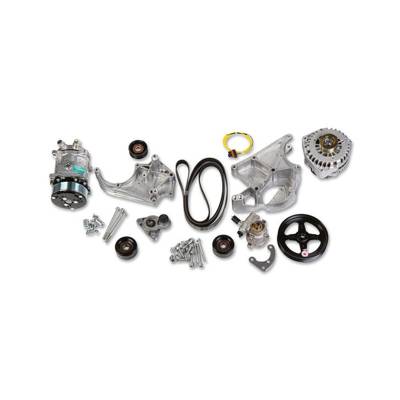 Holley - Holley Performance 20-137 Accessory Drive Bracket Belt Kit for GM LS/LT V8