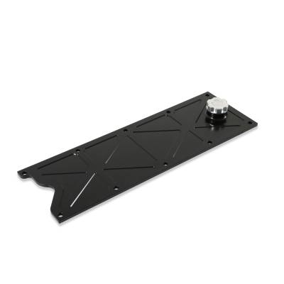 Holley - Holley 241-369 Blk LS Valley Cover w/Oil Fill for 97-09 Buick/Cadillac/Chevy/GMC