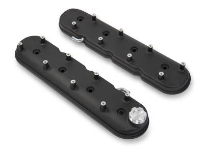 Holley - Holley 241-91 LS Valve Cover Black Krinkle for 97-17 Buick/Cadillac/Chevy/GMC