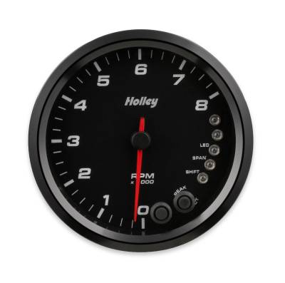 Holley - Holley 26-616 EFI Can Tachometer Black 3-3/8" 0-8K RPM Programmable