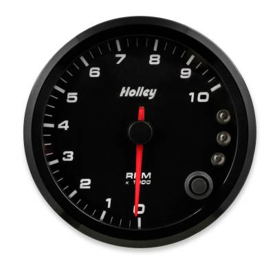 Holley - Holley 26-617 EFI Can Tachometer Black 3-3/8" 0-10K RPM Programmable