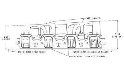 Holley EFI - Holley EFI 300-121BK Holley LS EFI Manifold 2x4 Dual Plane for GM LS1/LS2/LS6