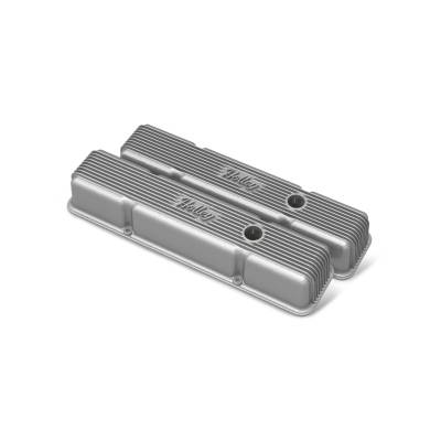 Holley - Holley Perf 241-240 Engine Valve Covers Natural for Chevy Small Block