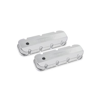 Holley - Holley 241-280 Silv Licensed Track Series Valve Cover for Chevy/GMC 396-454