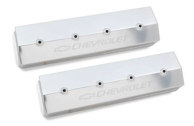 Holley - Holley 241-285 Silv Licensed Track Series Valve Cover for 87-97 Chevy/GMC/Pon
