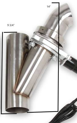 Hooker - Hooker Headers 11051HKR Electric Exhaust Cut Out 2.5" Dual Kit w/Remote