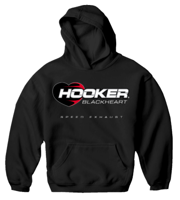 Hooker - Hooker 10157-SMHKR Blackheart Hoodie Small Black