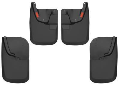 Husky Liners - Husky Liner Custom Front/Rear Mud Guards Black Ford Super Duty 56686