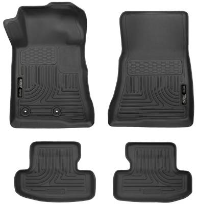Husky Liners - Husky Liner Weatherbeater Front/Rear Floor Liners Black Ford Mustang 99371