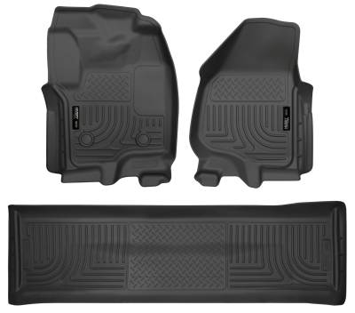Husky Liners - Husky Liner Weatherbeater Front/Rear Floor Liners Black Ford Super Duty 99711