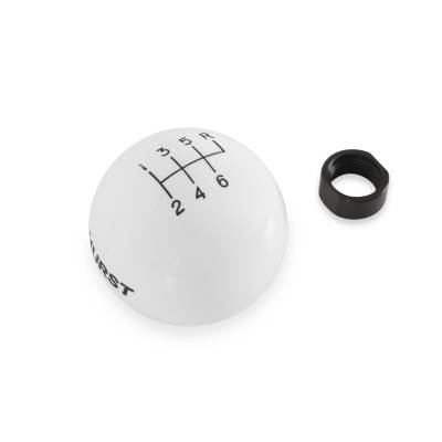 Hurst - Hurst 1630016 White 6-Speed Shift Knob 16mm x 1.5 for 92-02 Chevy Pontiac