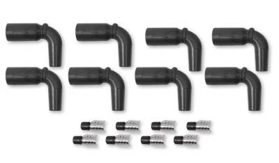 MSD - MSD Ignition 33038 90-DEG Spark Plug Boot & Terminal Kit 8Pc