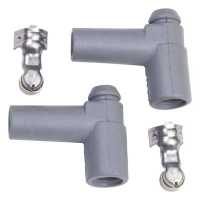 MSD - MSD Ignition 3320 Silicone 90-DEG Spark Plug Boot & Terminal Kit