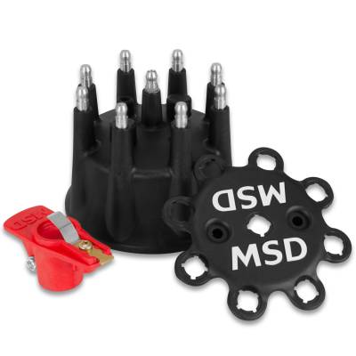 MSD - MSD Ignition 79193 Replacement Cap & Rotor for Pro Mag Black