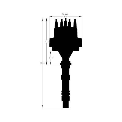 MSD - MSD Ignition 8363 Pro-Billet Distributor w/Vacuum Advance for Cadillac V8