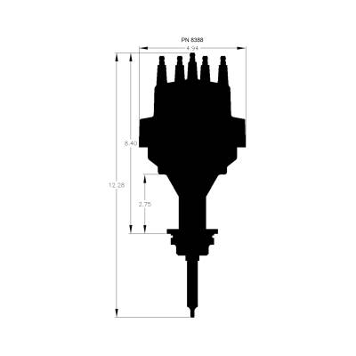 MSD - MSD Ignition 8388 Ready-To-Run Distributor for Chrysler 318-360