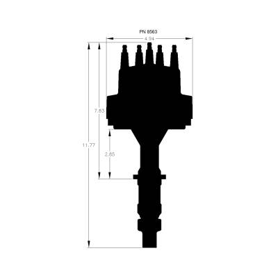 MSD - MSD Ignition 8563 Pro-Billet Distributor for Pontiac V8 350-455