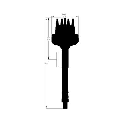 MSD - MSD Ignition 8547 Pro-Billet Distributor Extra Tall Slip Collar for Chevy