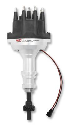 MSD - MSD Ignition 85795 Billet Small Black Cap Distributor for 62-01 Ford/Lincoln