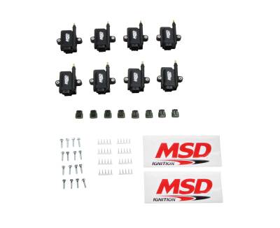 MSD - MSD Ignition 82893-8 Universal Ignition Coil Smart Black for EFI System 8Pc